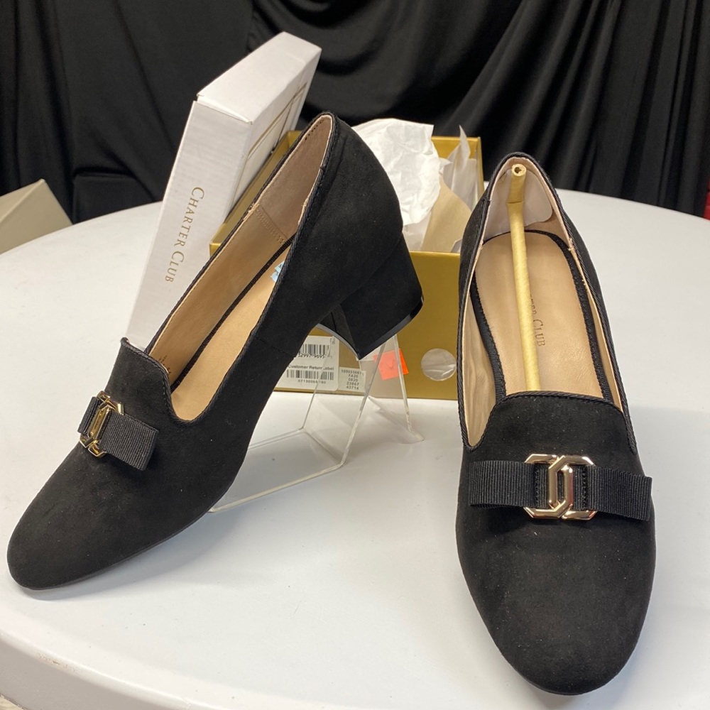 Charter Club Avaa Black Pump Shoes Size 9